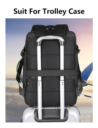 Expandable USB Charging Travel Backpack