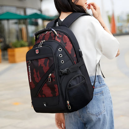 Waterproof USB Charging Travel Backpack